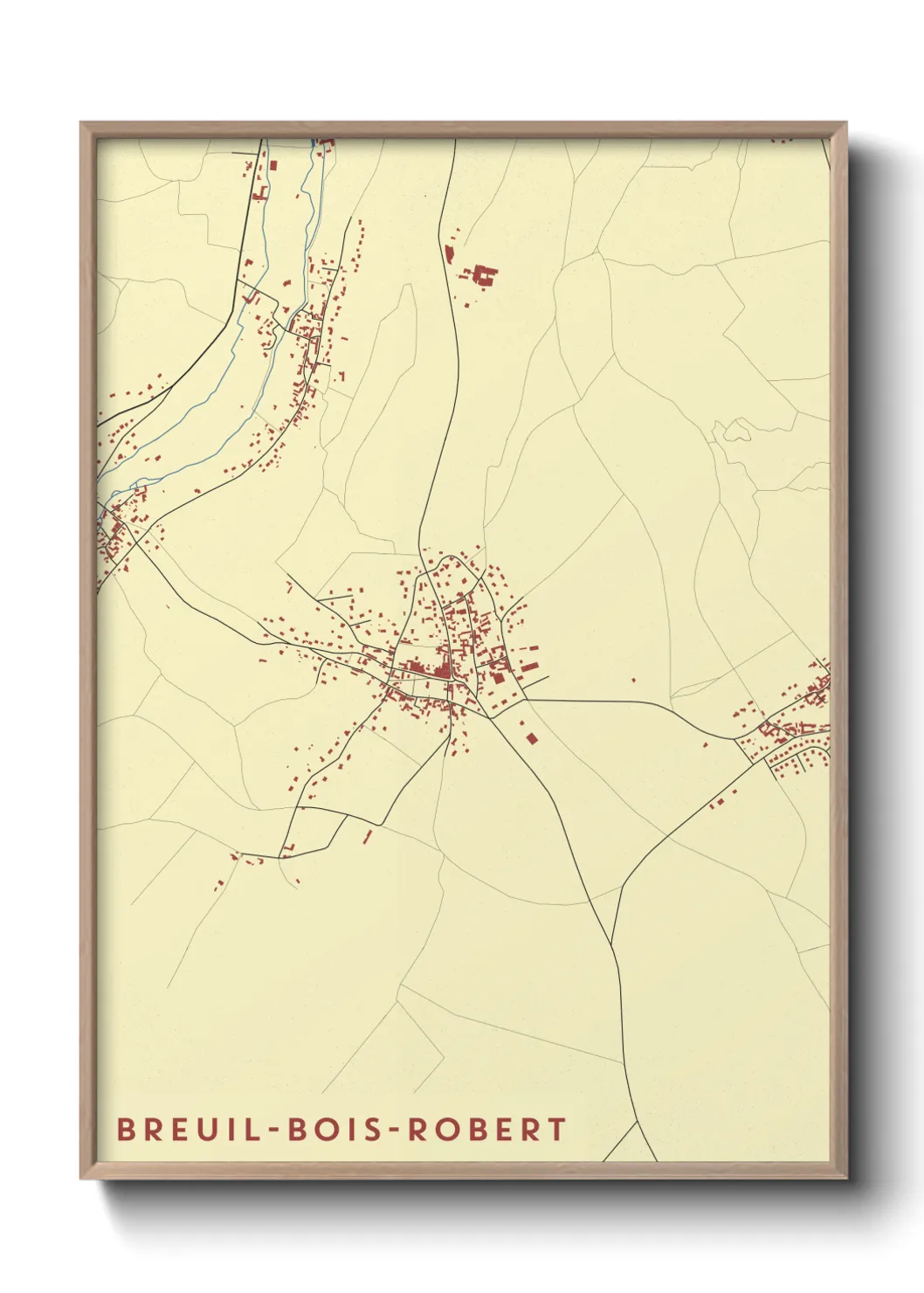 Un poster carteBreuil-Bois-Robert