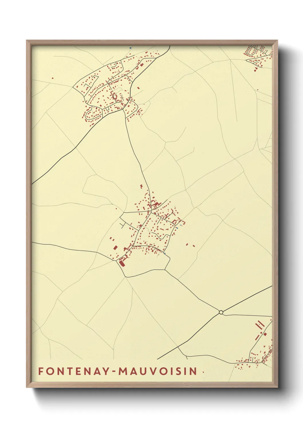 Un poster carteFontenay-Mauvoisin