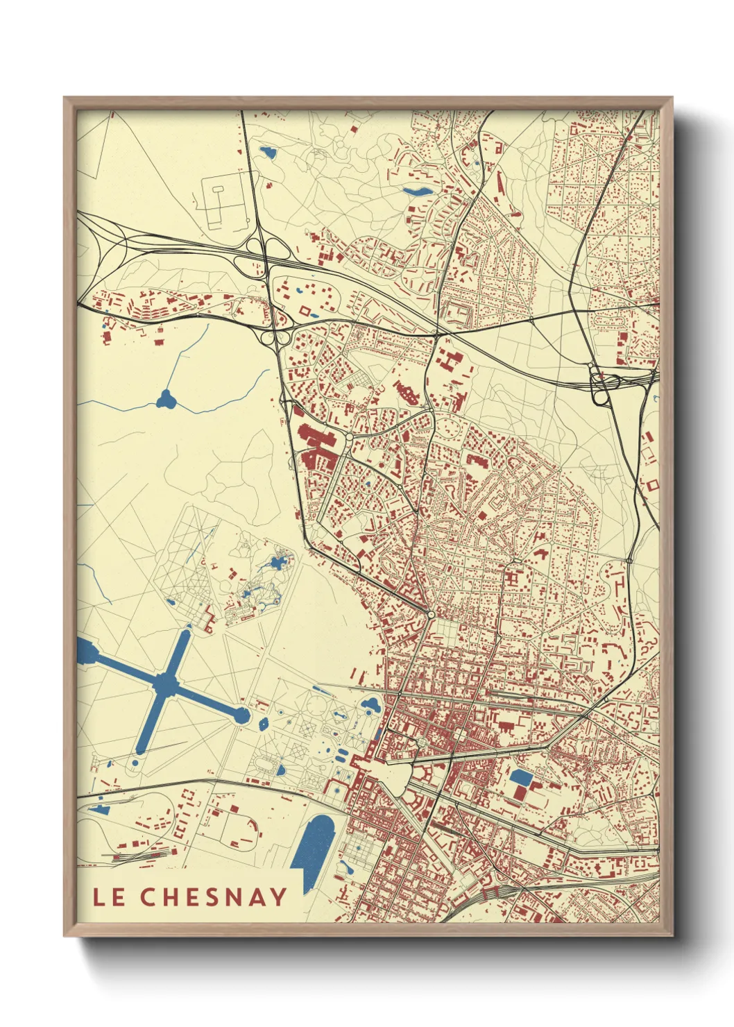 Un poster carteLe Chesnay