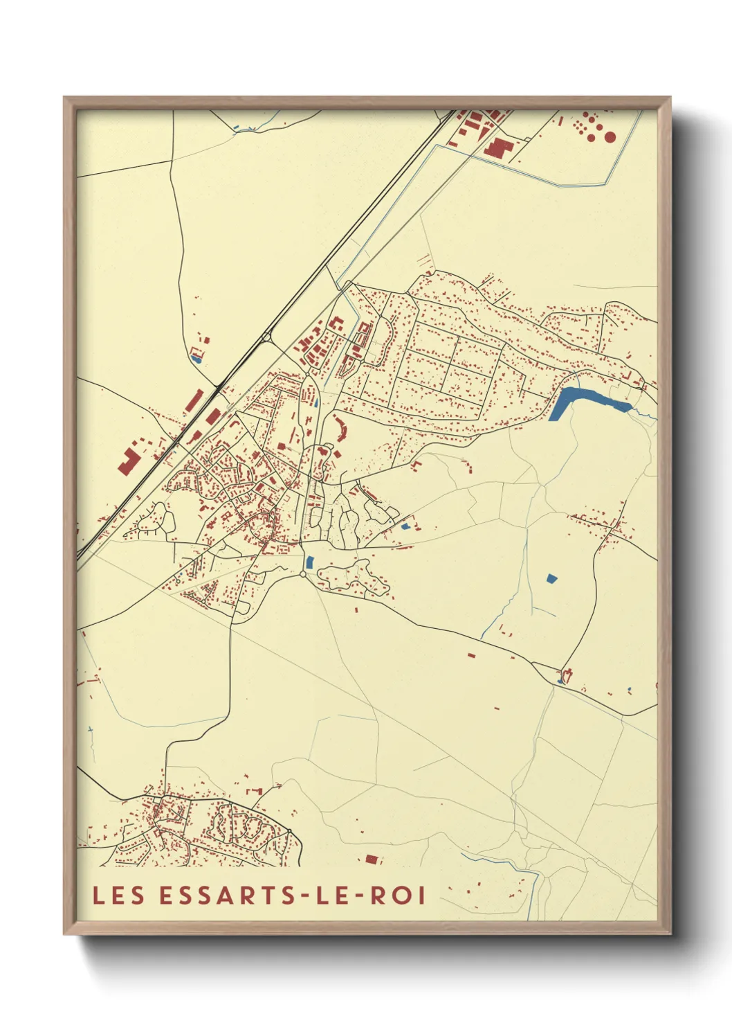 Un poster carteLes Essarts-le-Roi