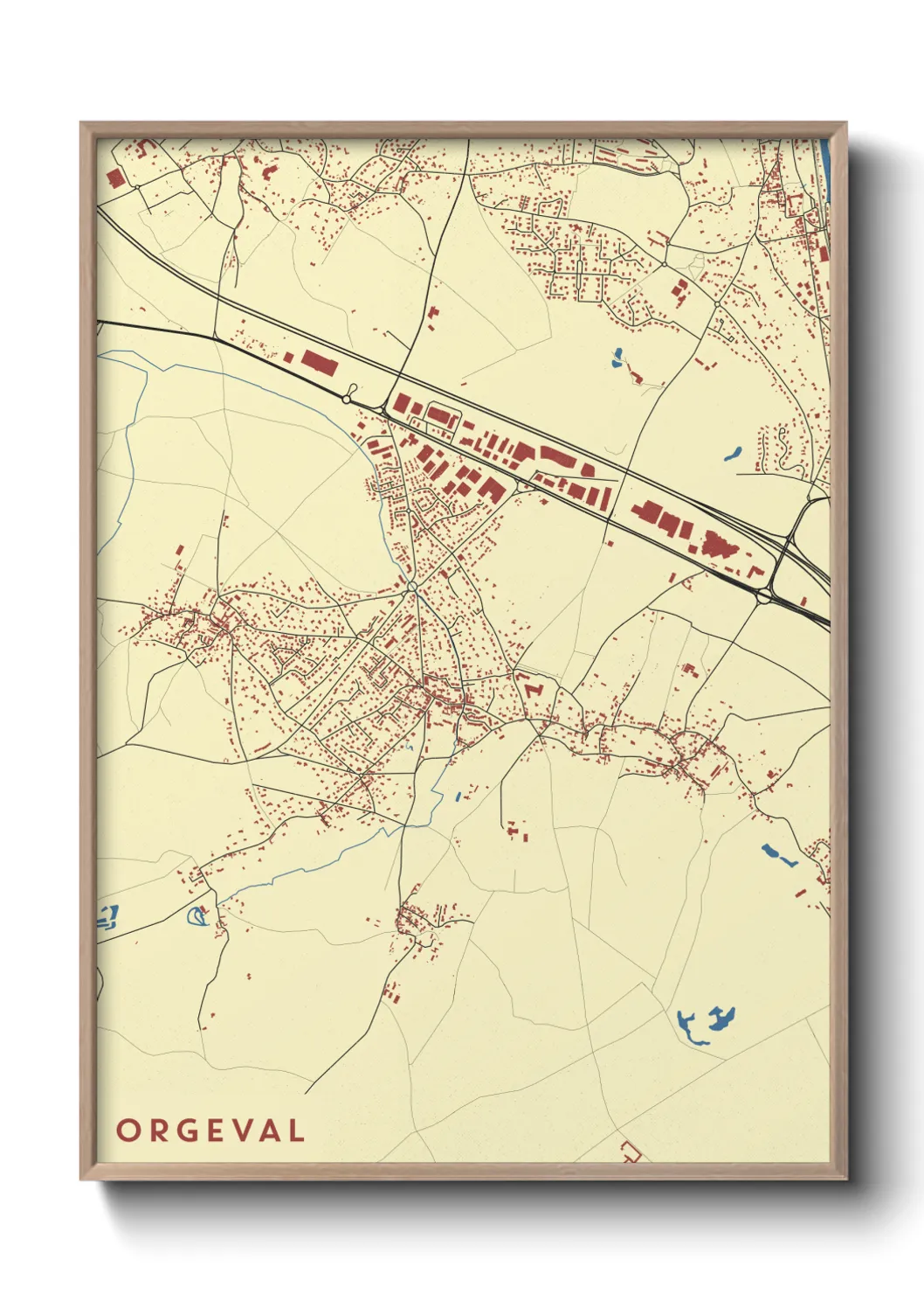 Un poster carteOrgeval