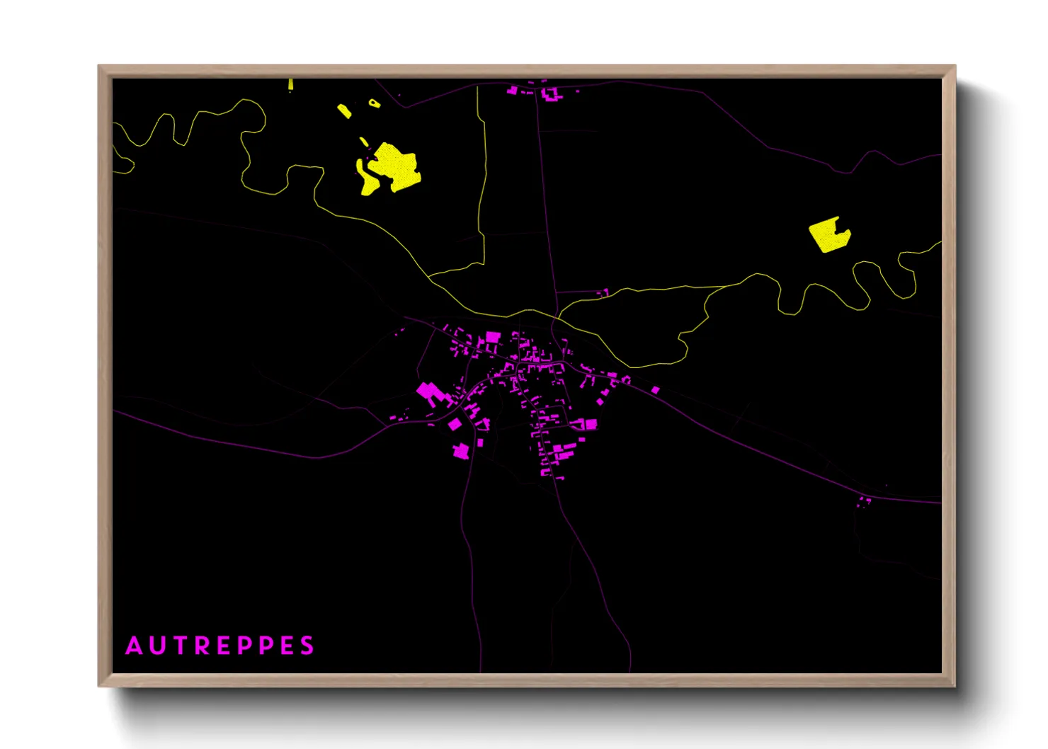 Une affiche de carte sur Autreppes