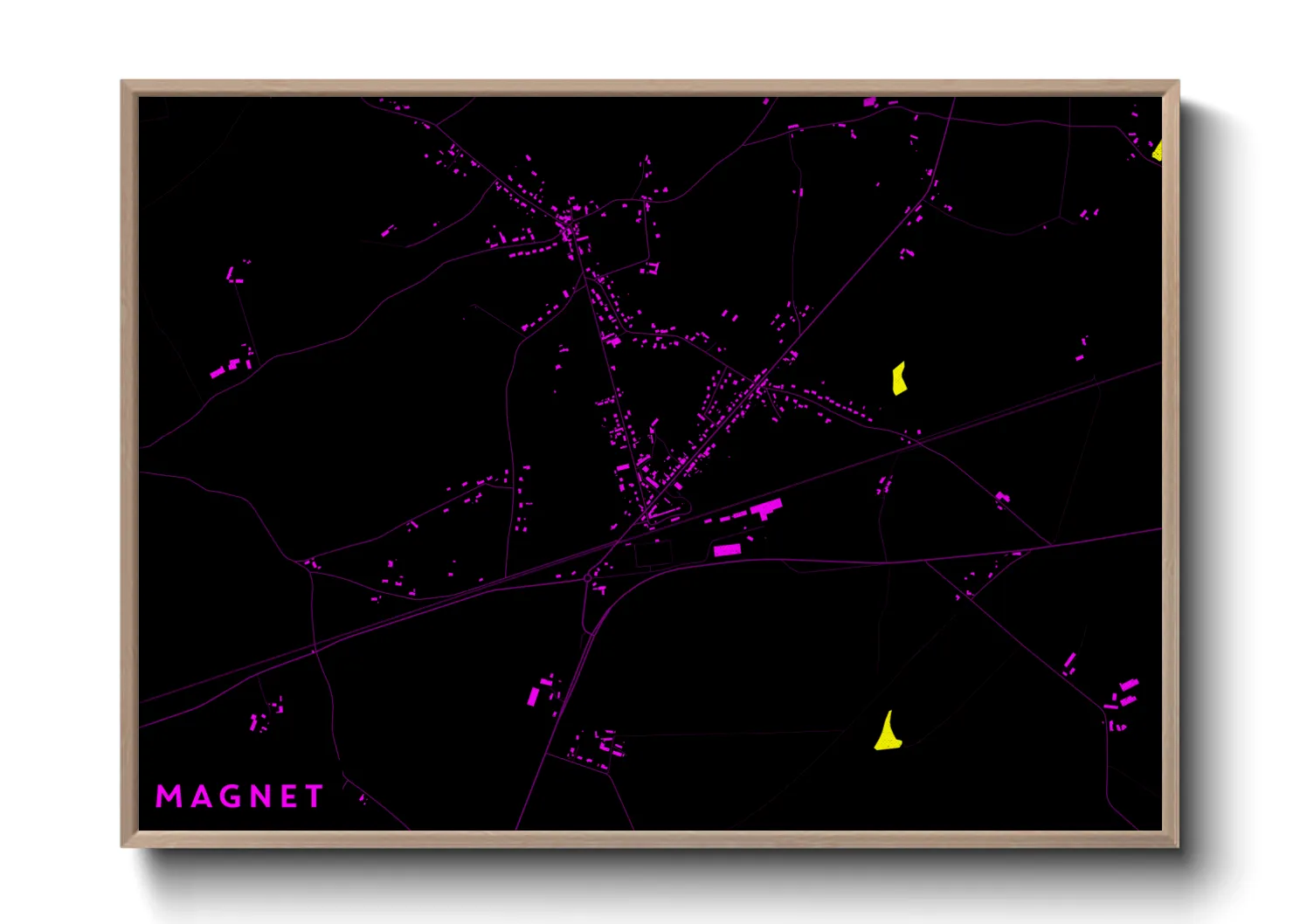 Une affiche de carte sur Magnet