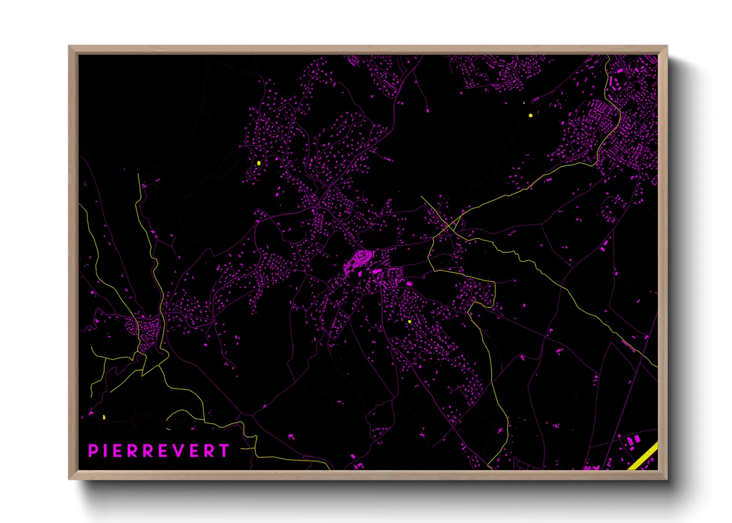 Une affiche de carte sur Pierrevert
