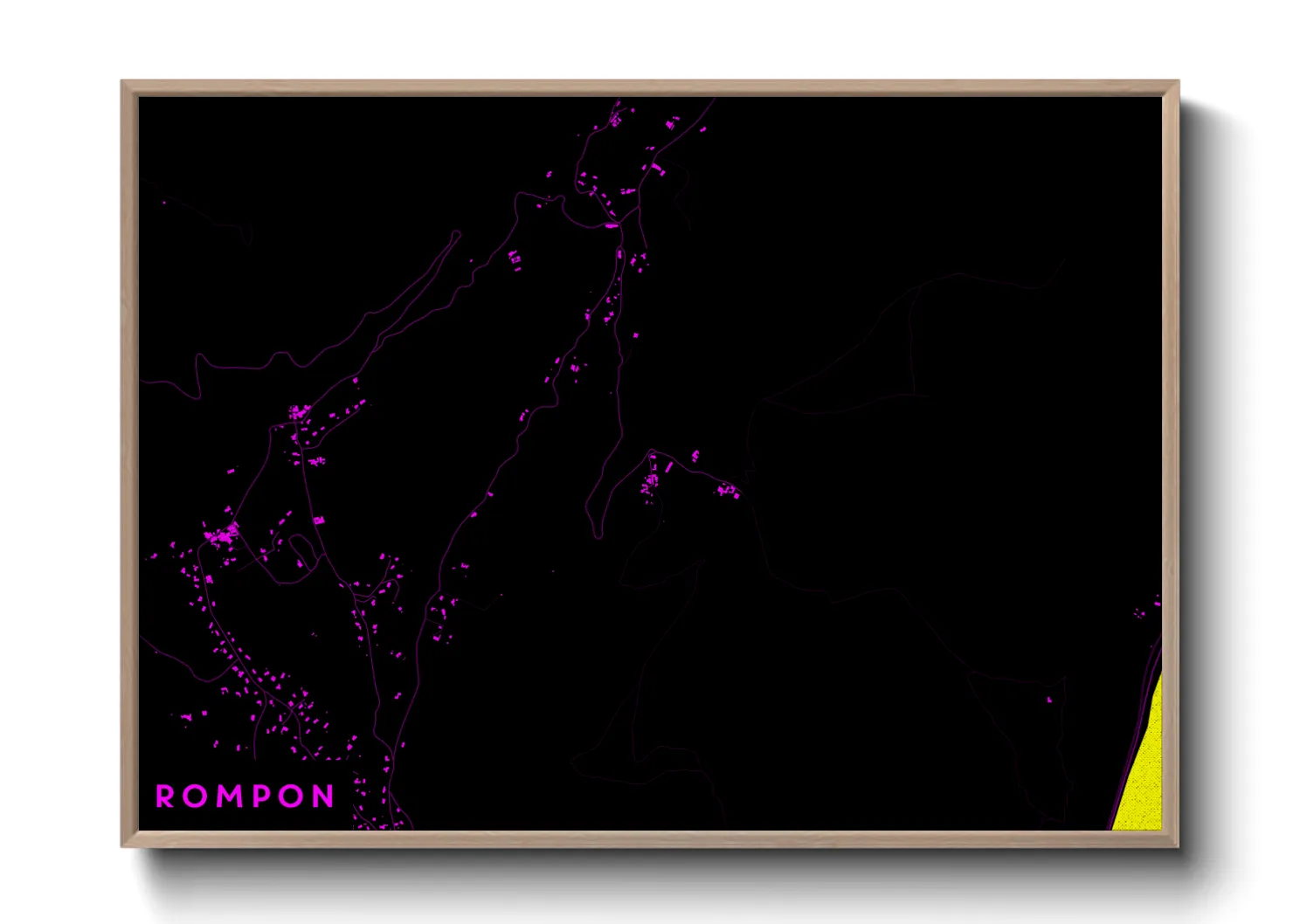 Une affiche de carte sur Rompon