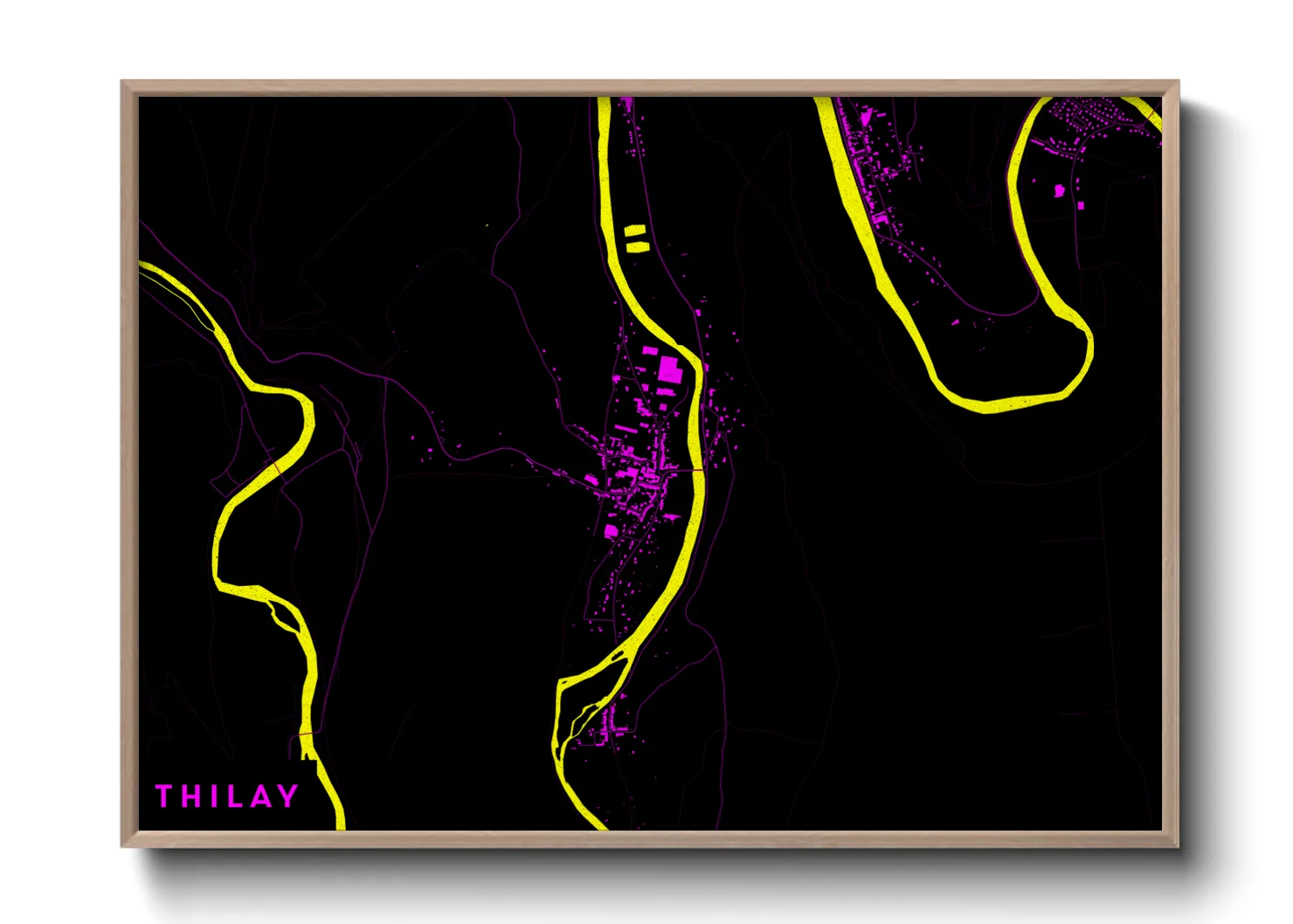 Une affiche de carte sur Thilay