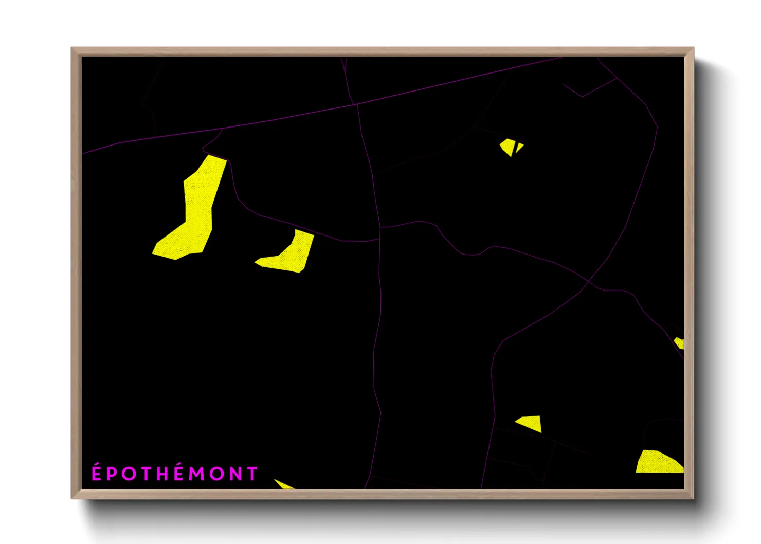 Une affiche de carte sur Épothémont