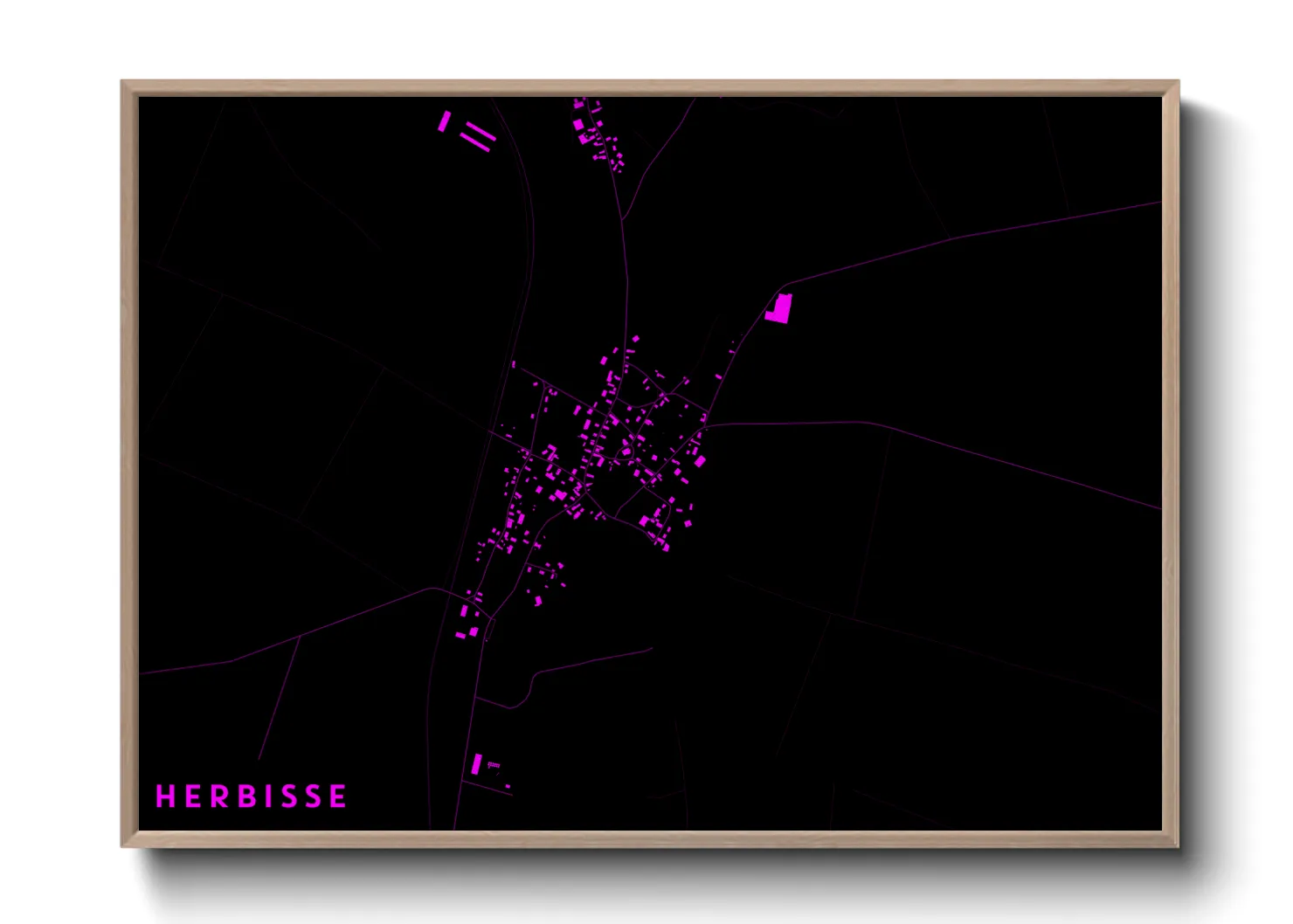 Une affiche de carte sur Herbisse