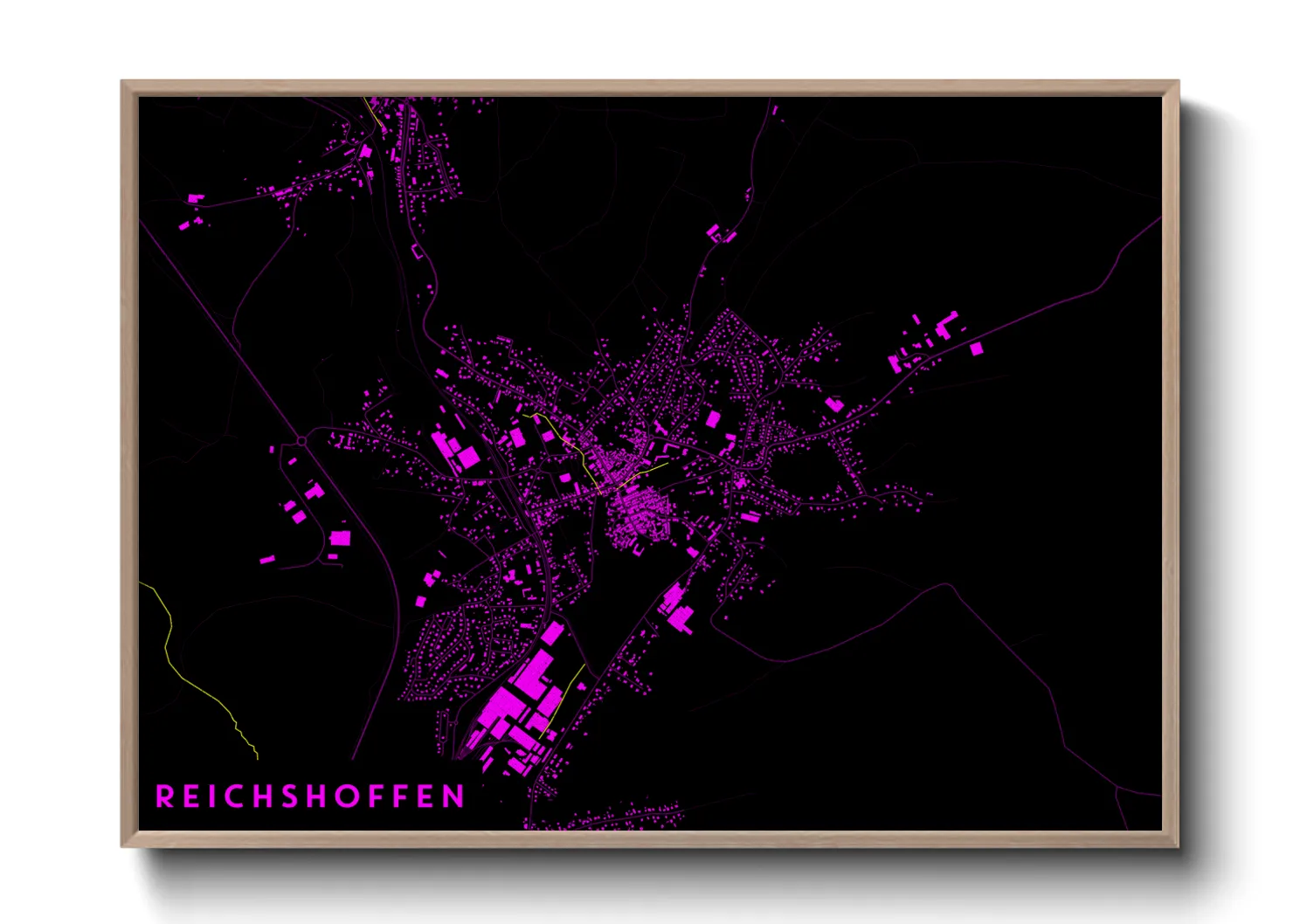 Une affiche de carte sur Reichshoffen