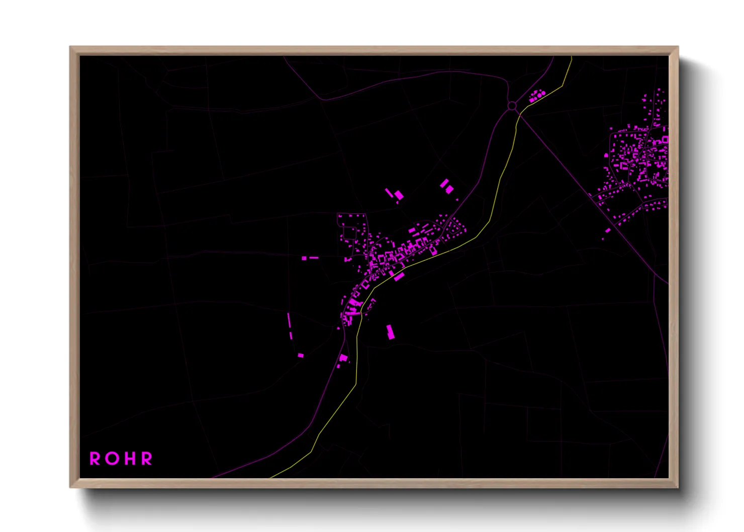 Une affiche de carte sur Rohr