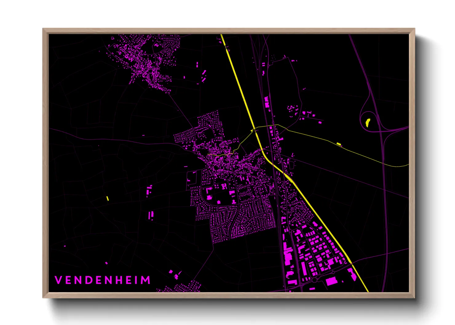 Une affiche de carte sur Vendenheim