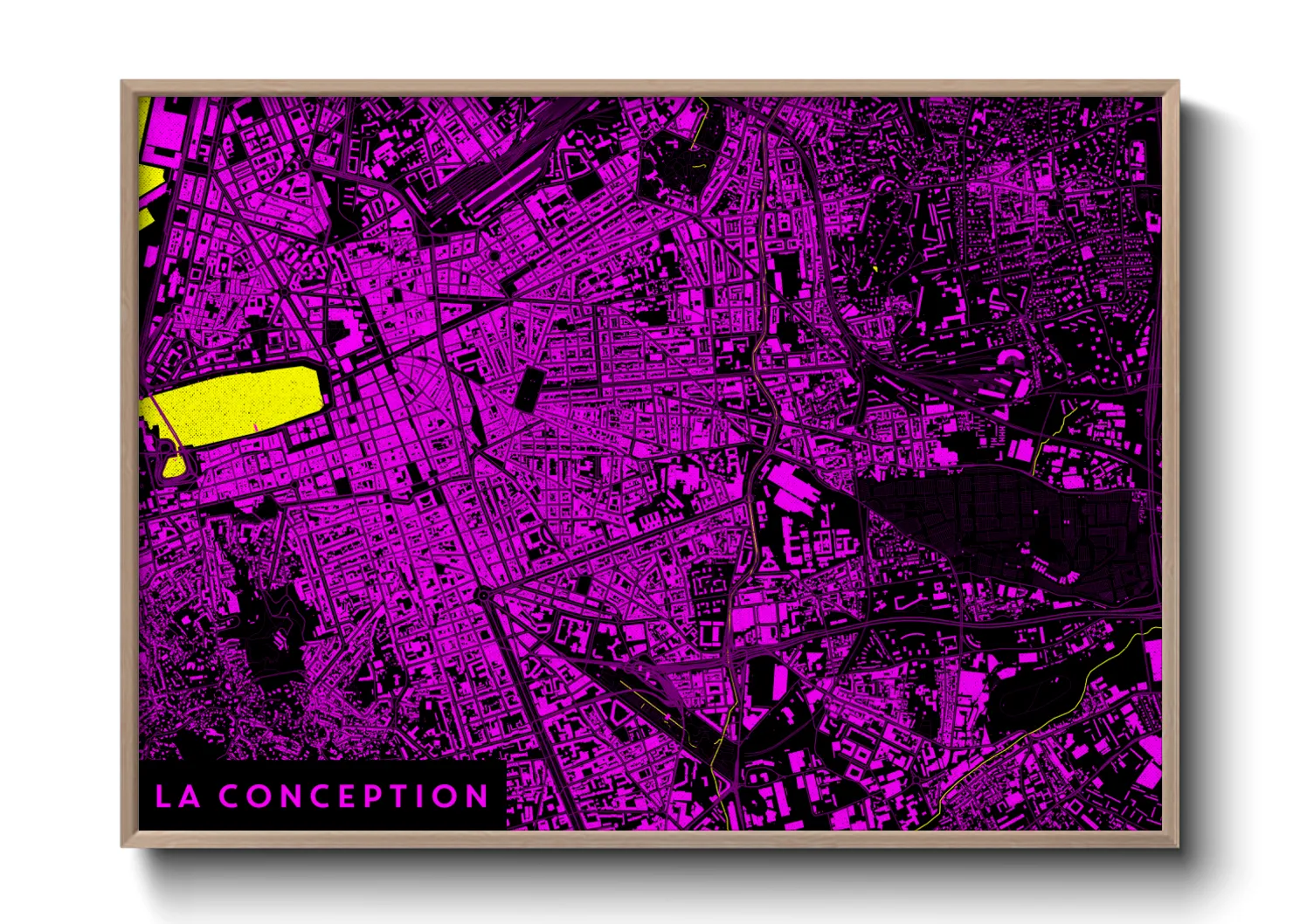 Une affiche de carte sur La Conception