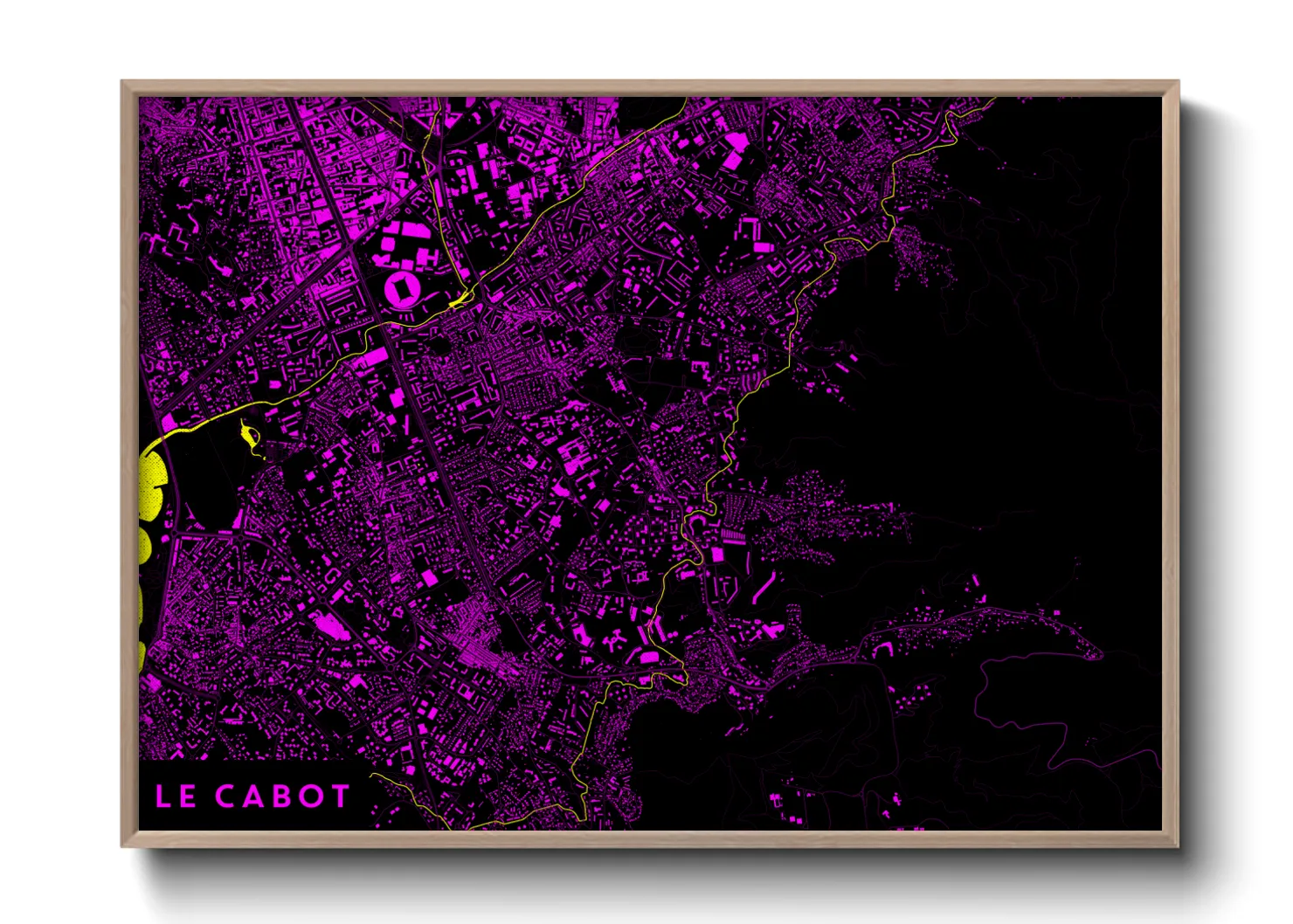 Une affiche de carte sur Le Cabot