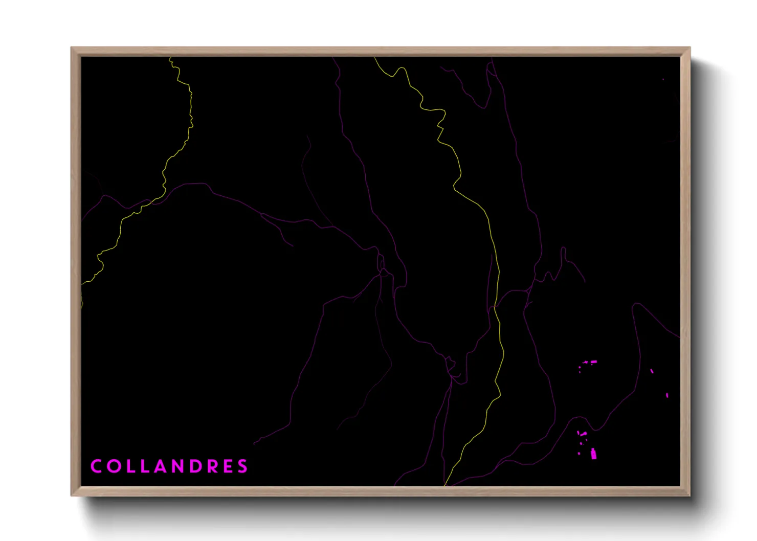 Une affiche de carte sur Collandres