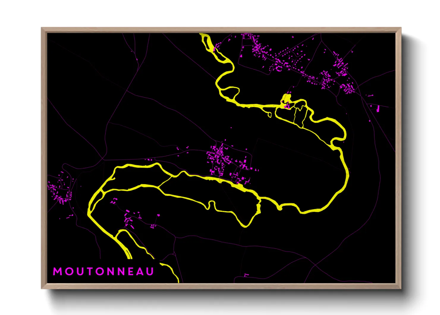 Une affiche de carte sur Moutonneau