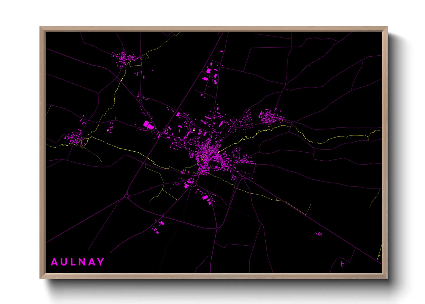 Une affiche de carte sur Aulnay