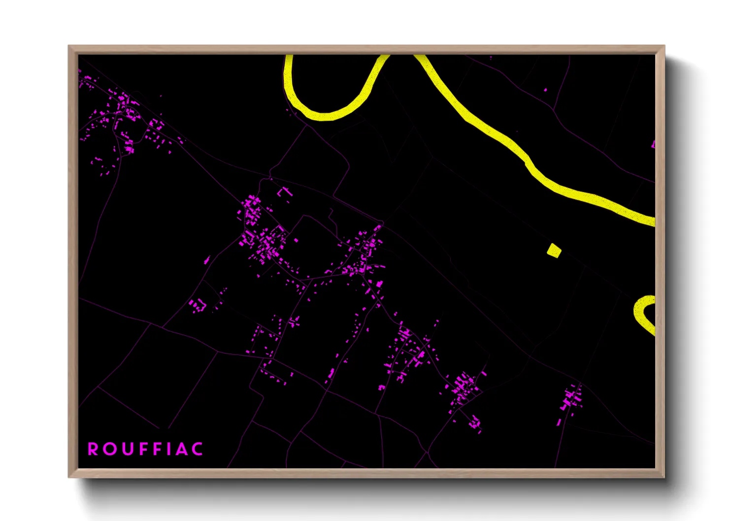 Une affiche de carte sur Rouffiac