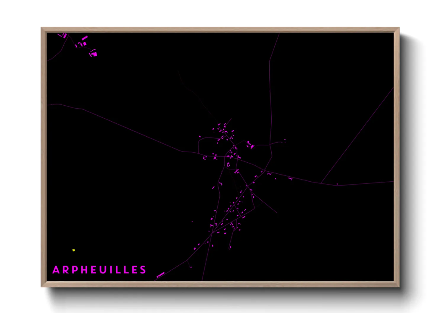 Une affiche de carte sur Arpheuilles
