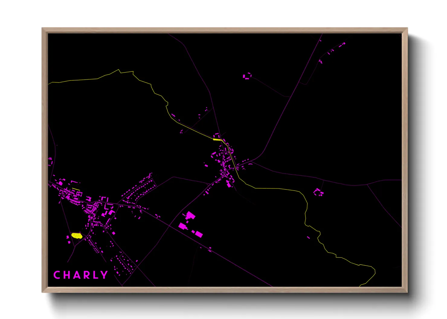 Une affiche de carte sur Charly