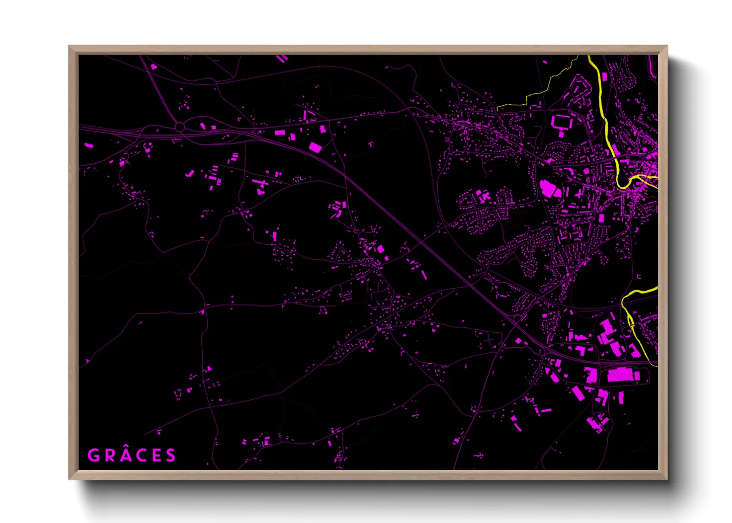 Une affiche de carte sur Grâces
