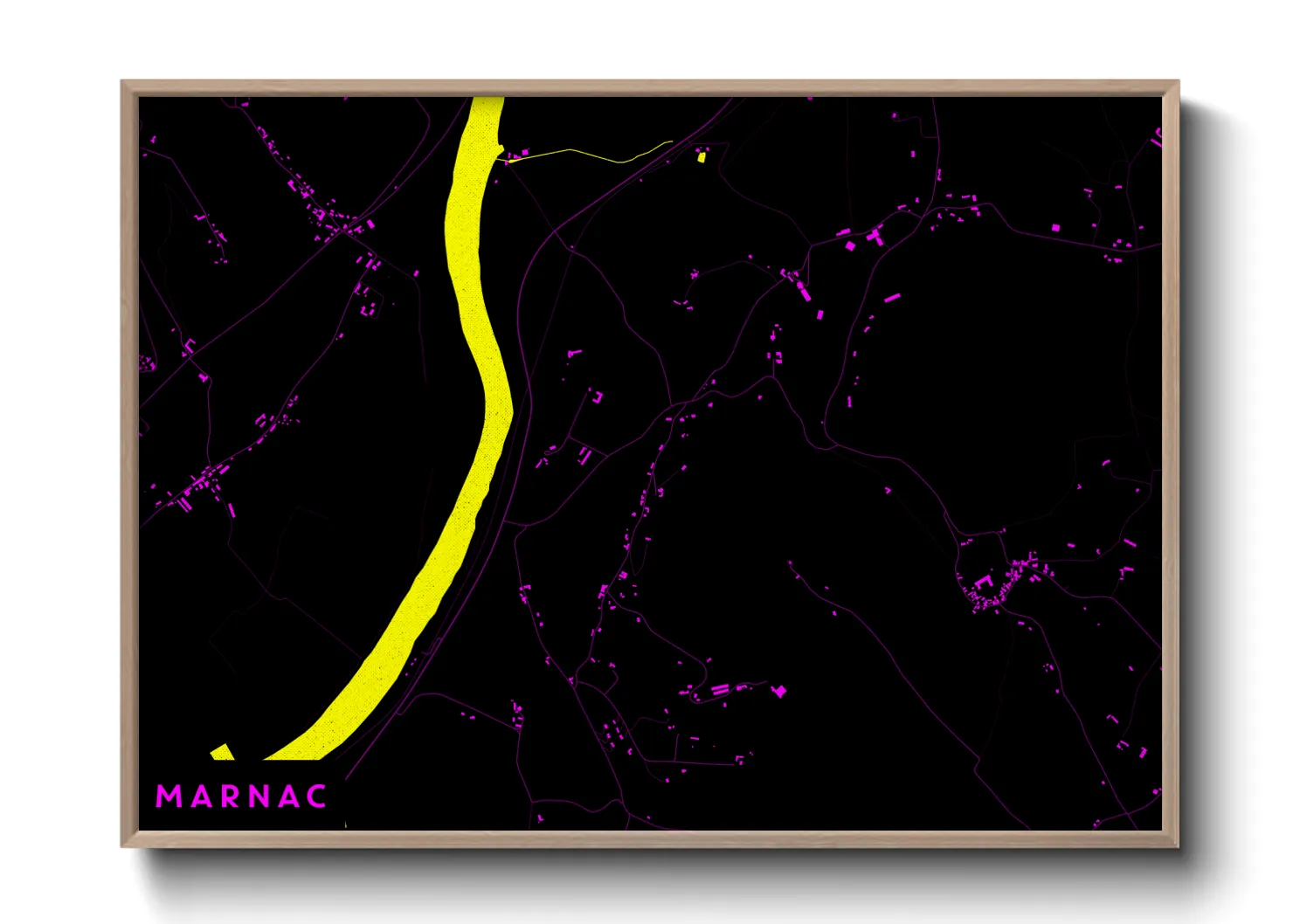 Une affiche de carte sur Marnac