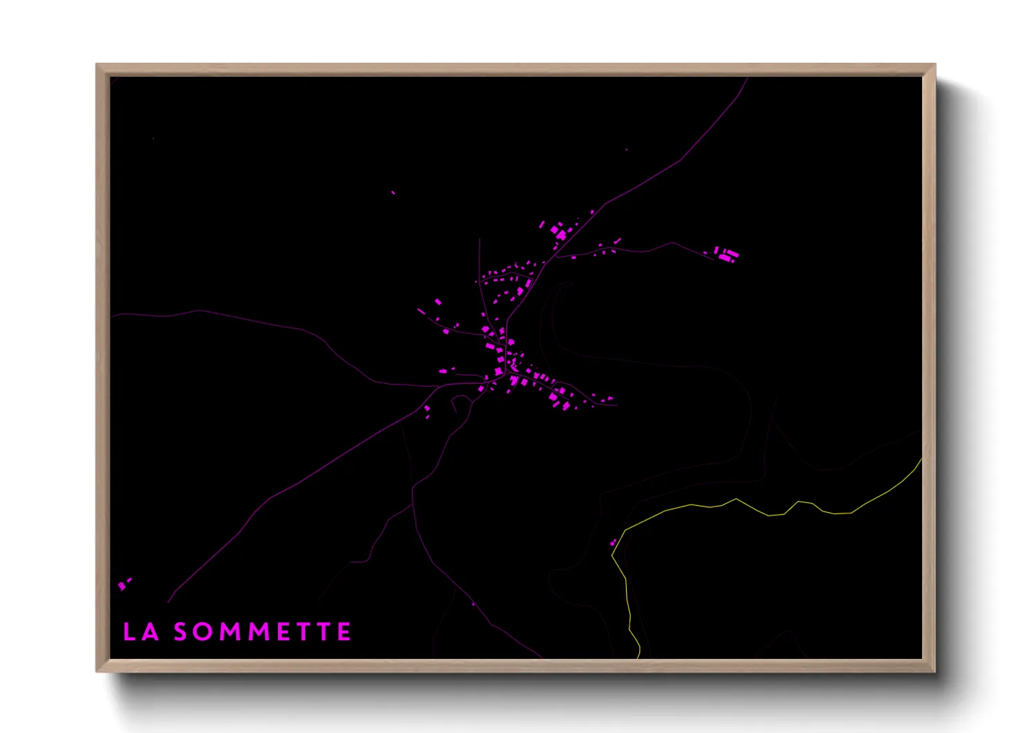 Une affiche de carte sur La Sommette