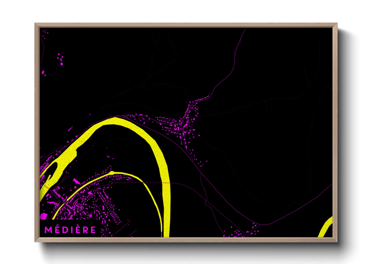 Une affiche de carte sur Médière