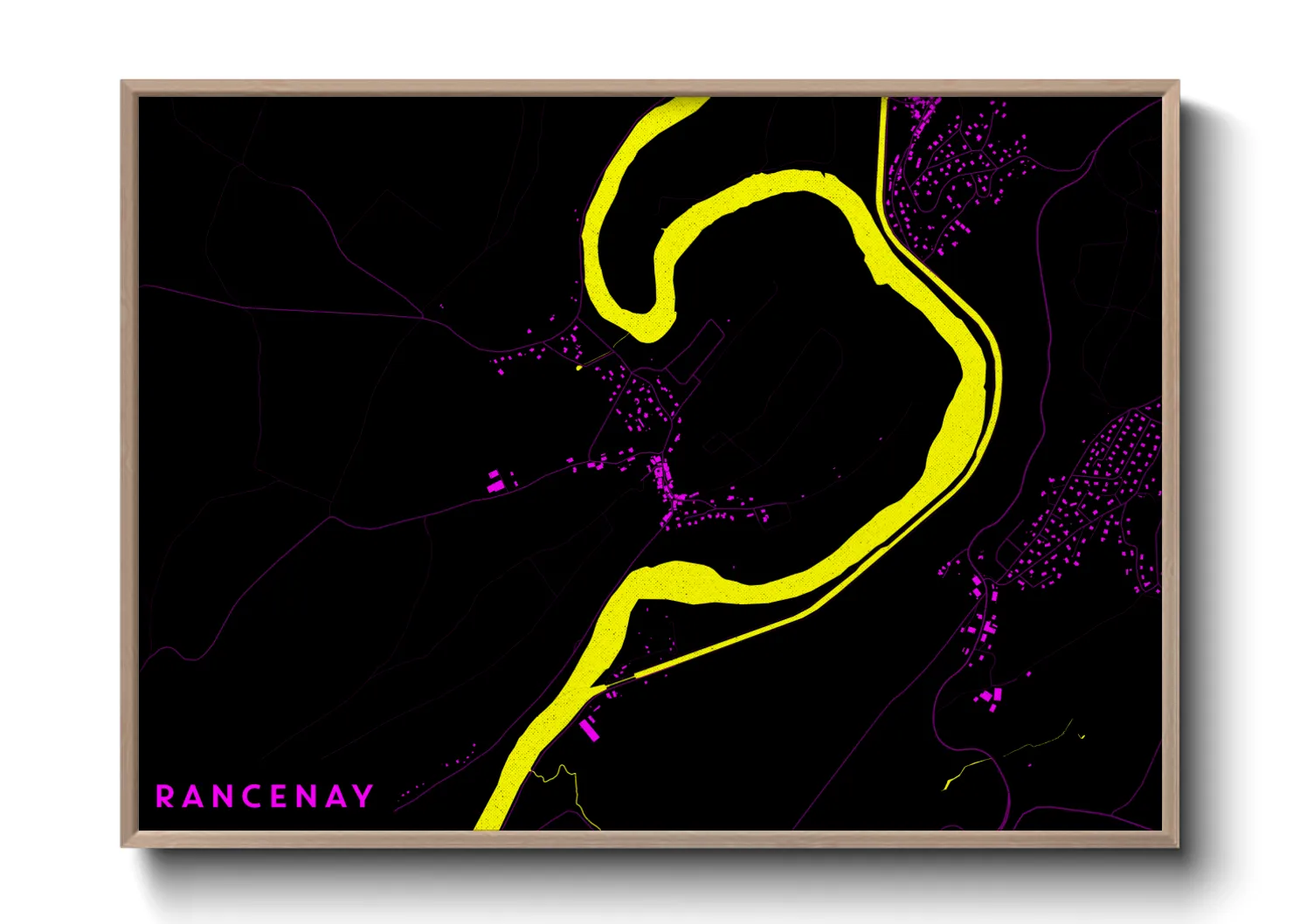 Une affiche de carte sur Rancenay
