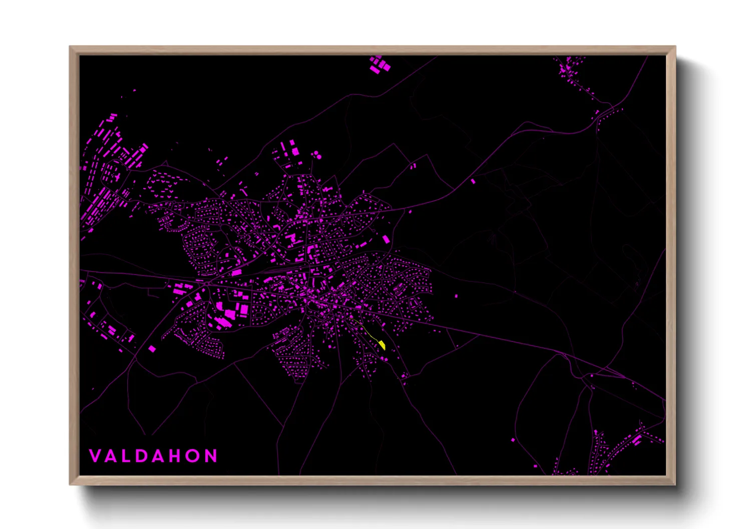 Une affiche de carte sur Valdahon