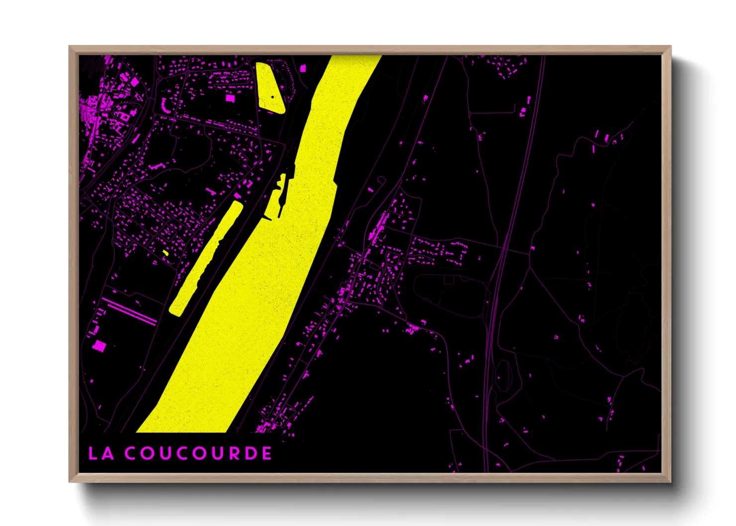 Une affiche de carte sur La Coucourde