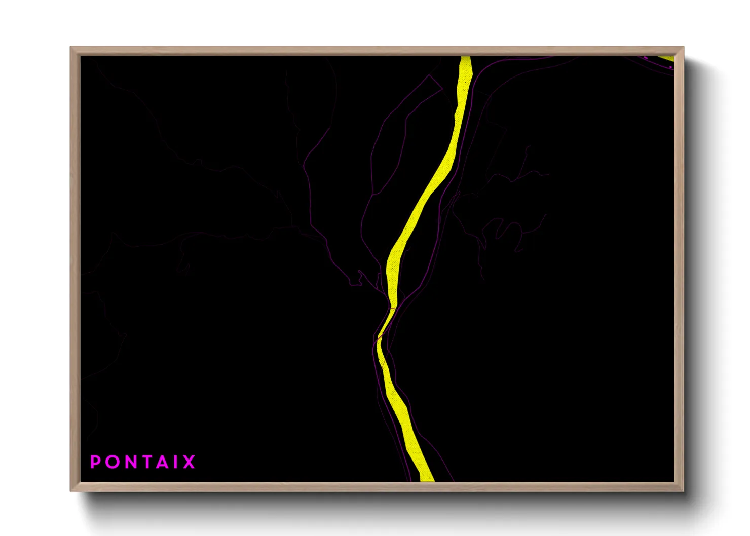 Une affiche de carte sur Pontaix