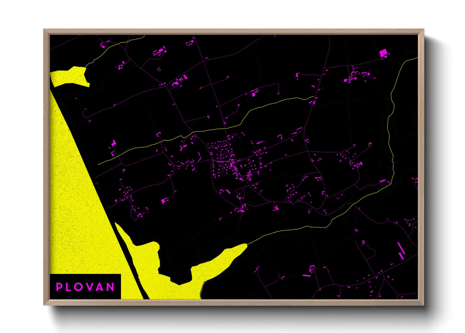 Une affiche de carte sur Plovan