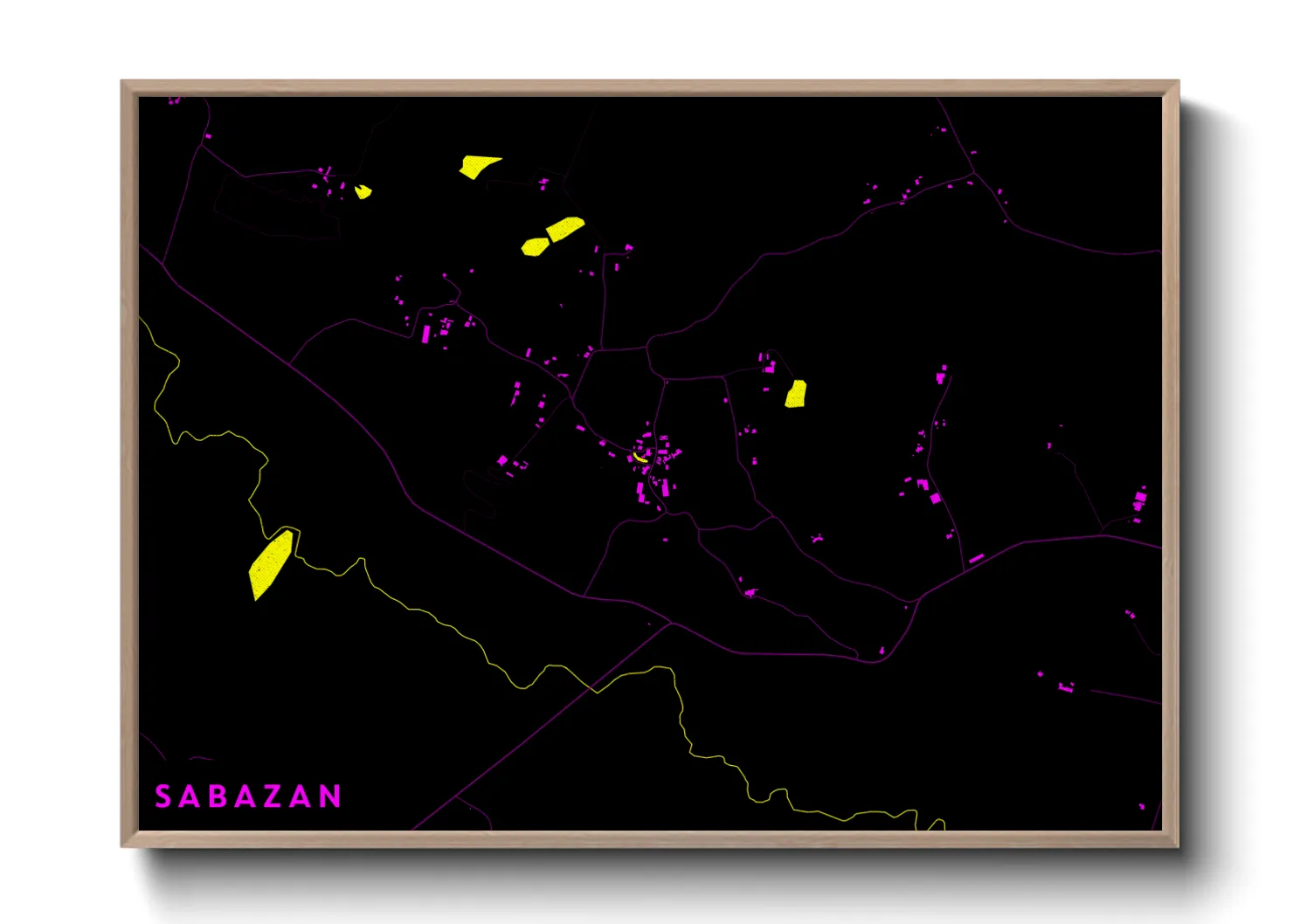 Une affiche de carte sur Sabazan