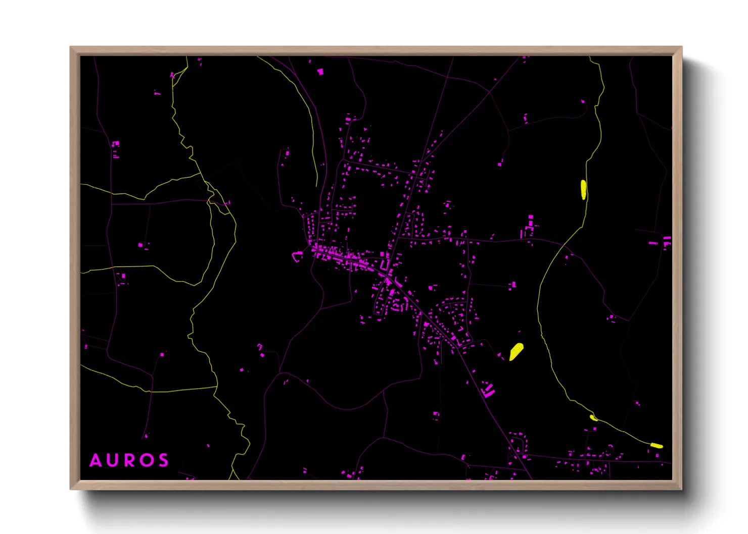 Une affiche de carte sur Auros