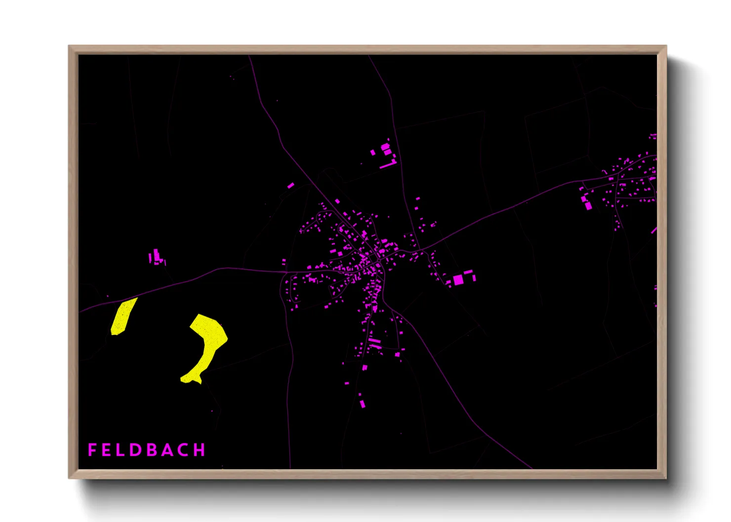 Une affiche de carte sur Feldbach