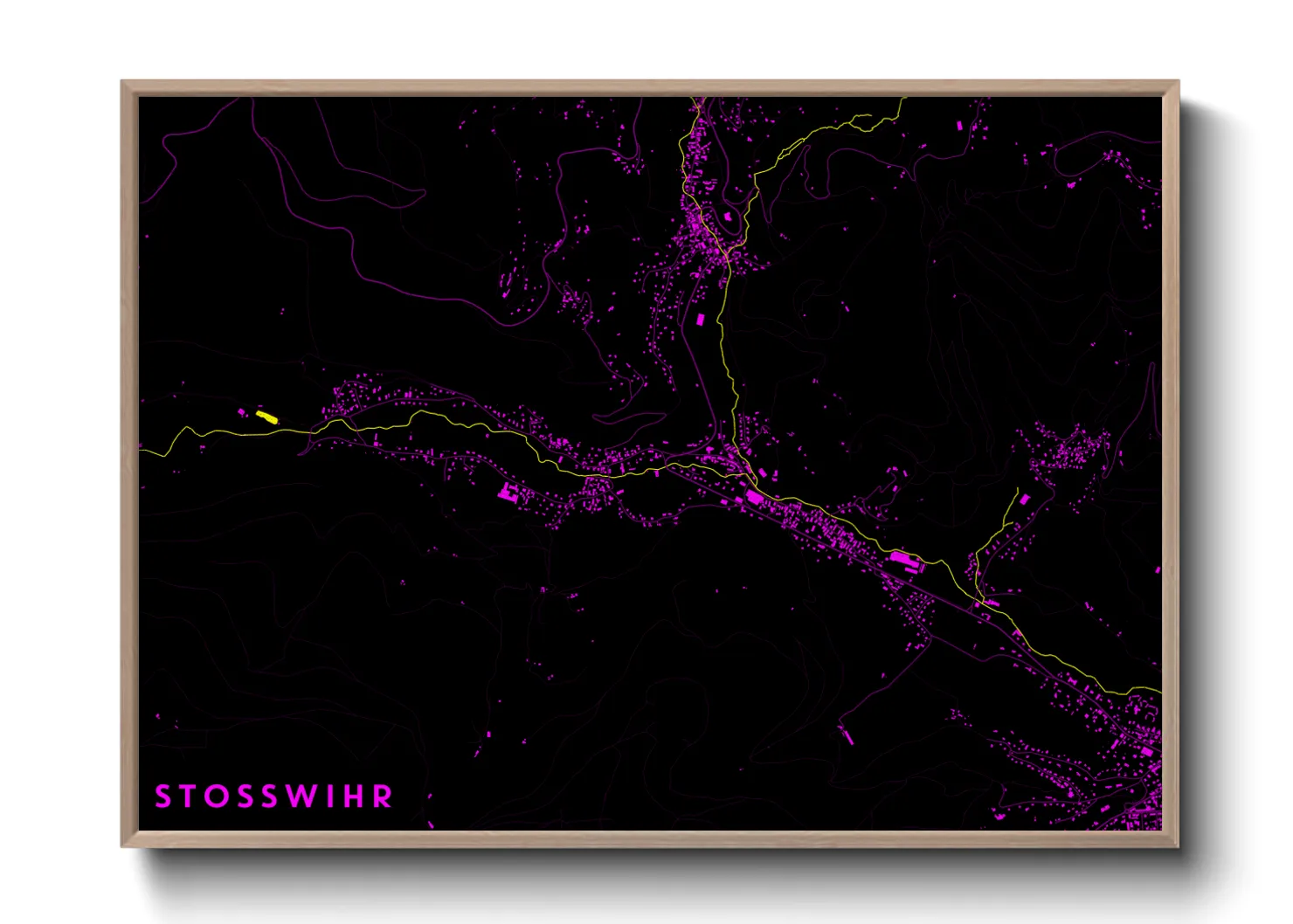 Une affiche de carte sur Stosswihr