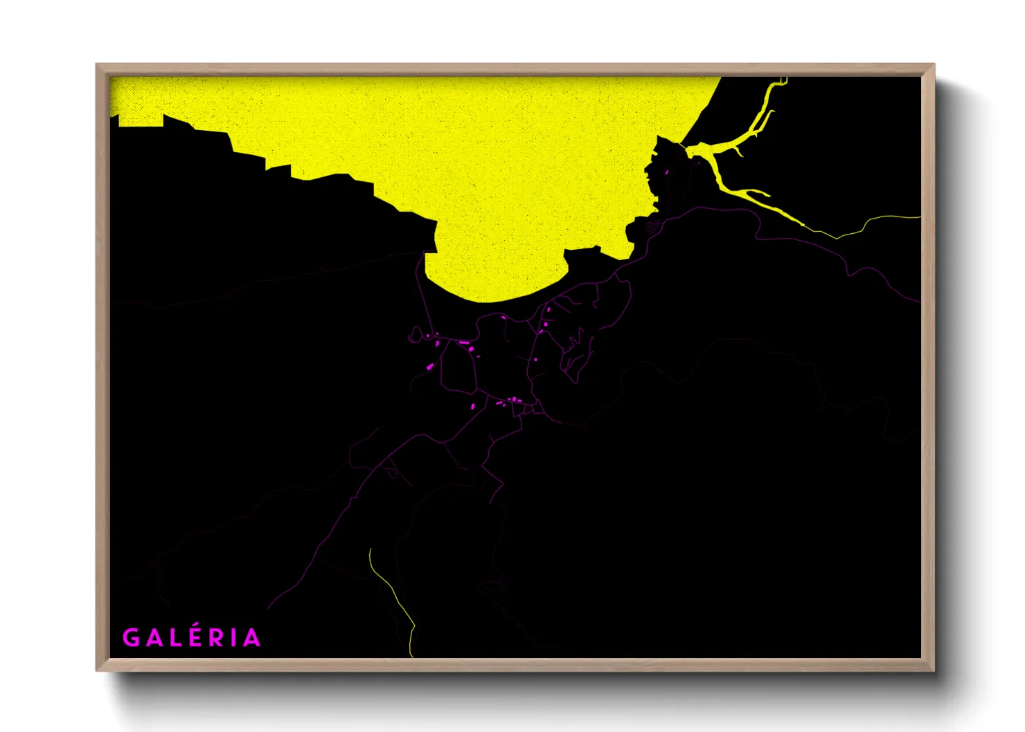 Une affiche de carte sur Galéria