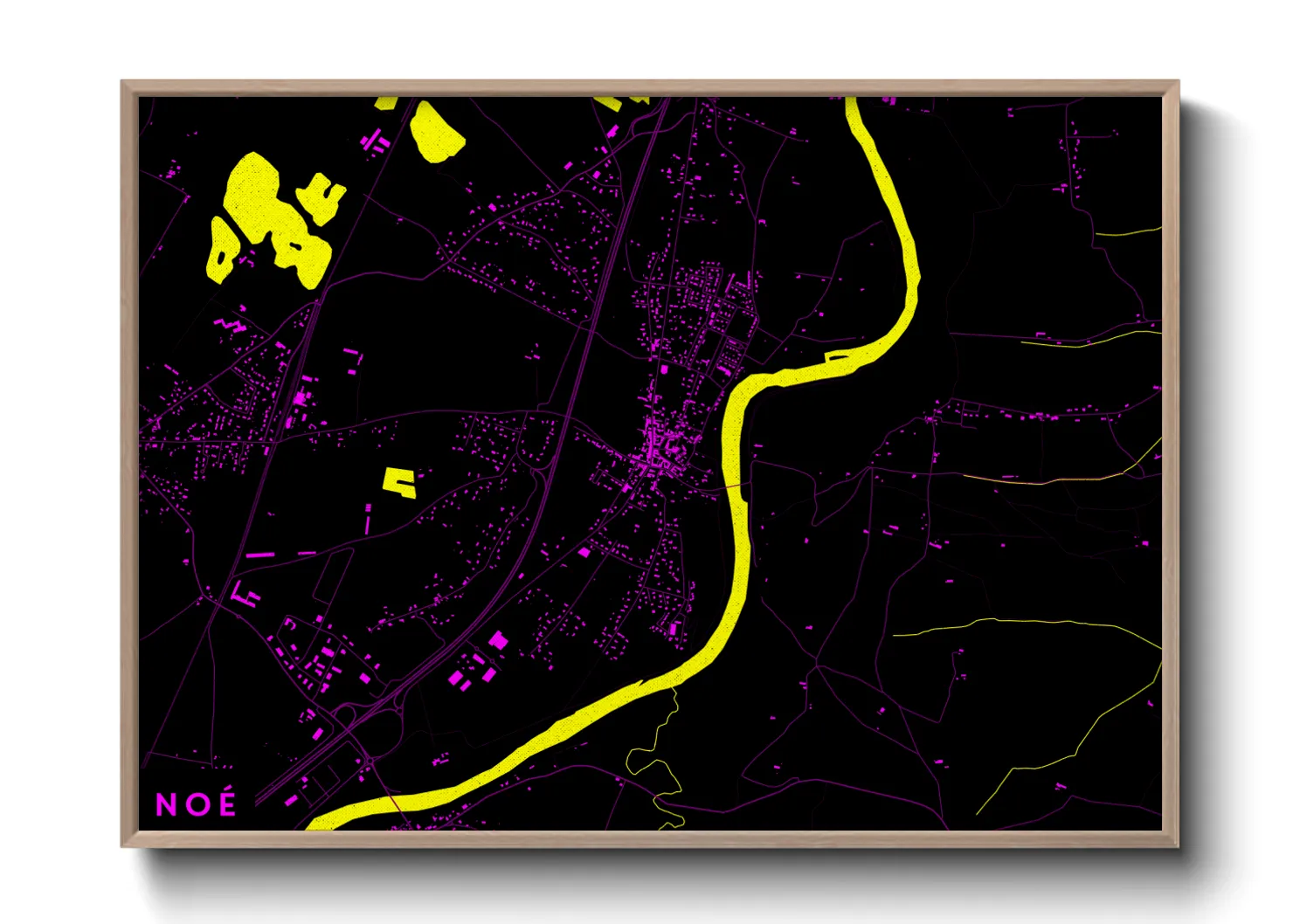 Une affiche de carte sur Noé