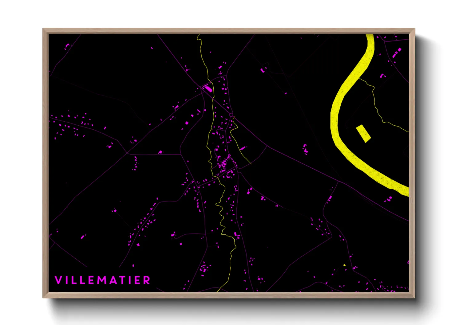 Une affiche de carte sur Villematier