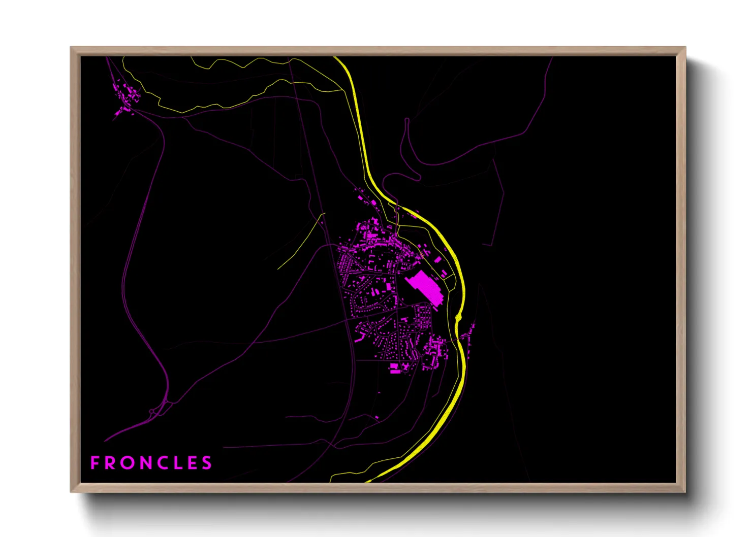 Une affiche de carte sur Froncles