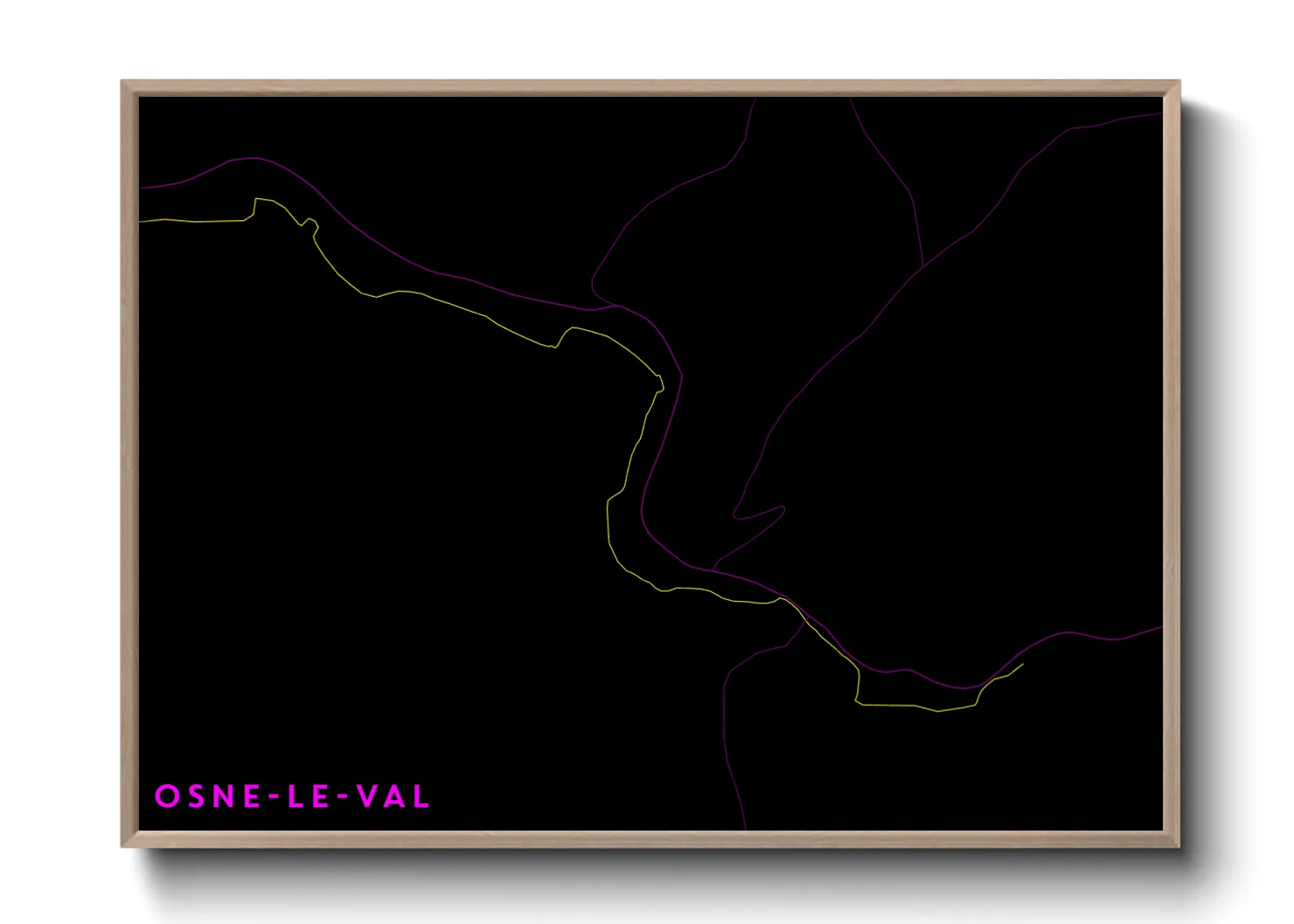 Une affiche de carte sur Osne-le-Val