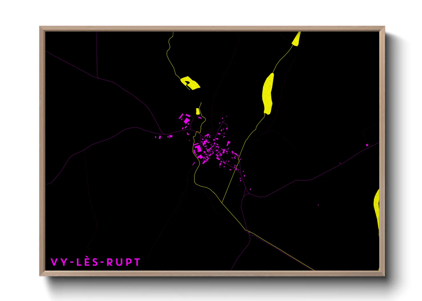 Une affiche de carte sur Vy-lès-Rupt