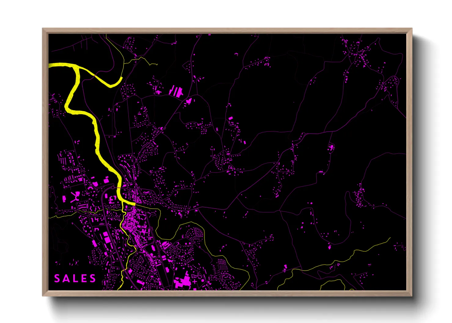 Une affiche de carte sur Sales