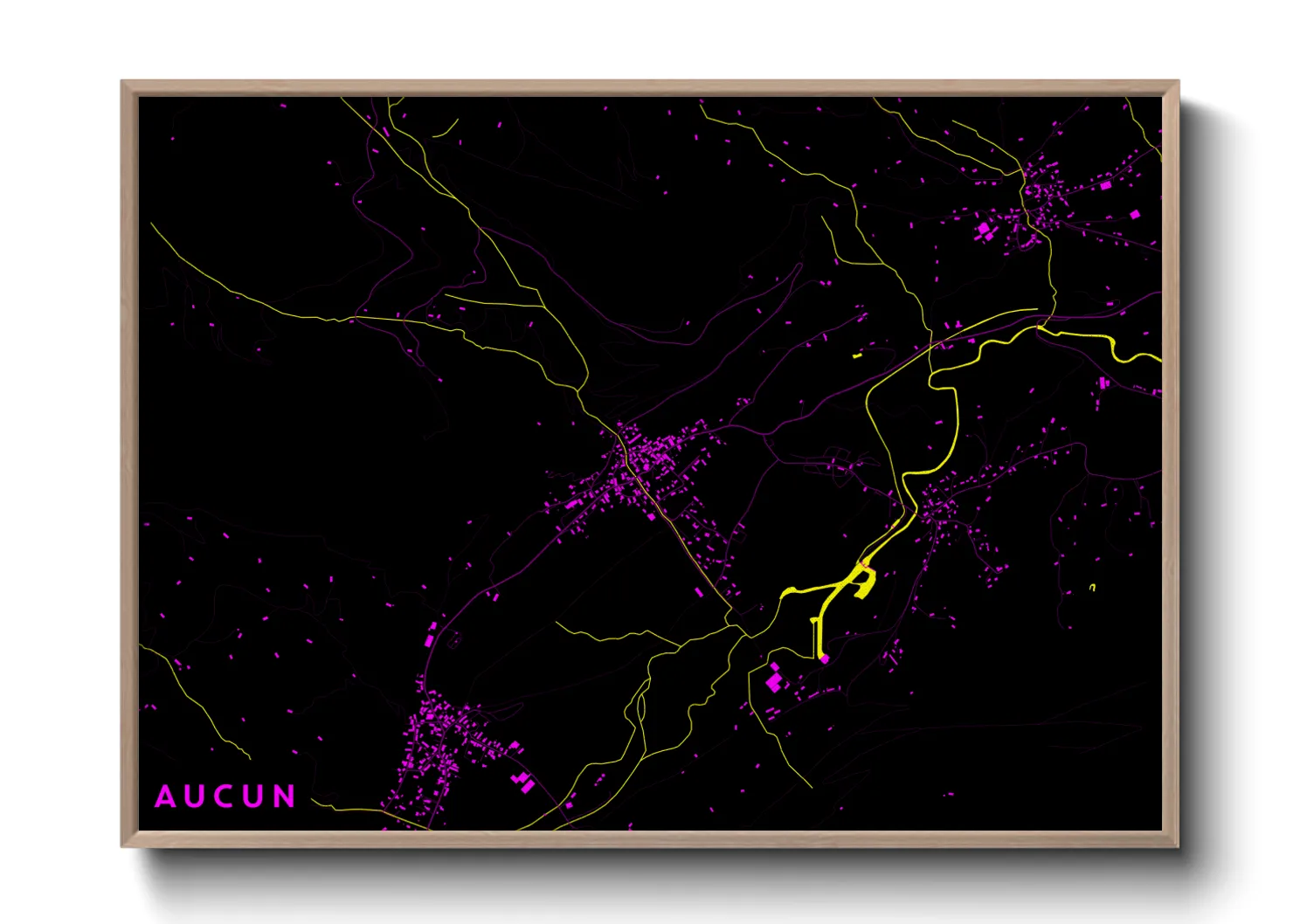 Une affiche de carte sur Aucun