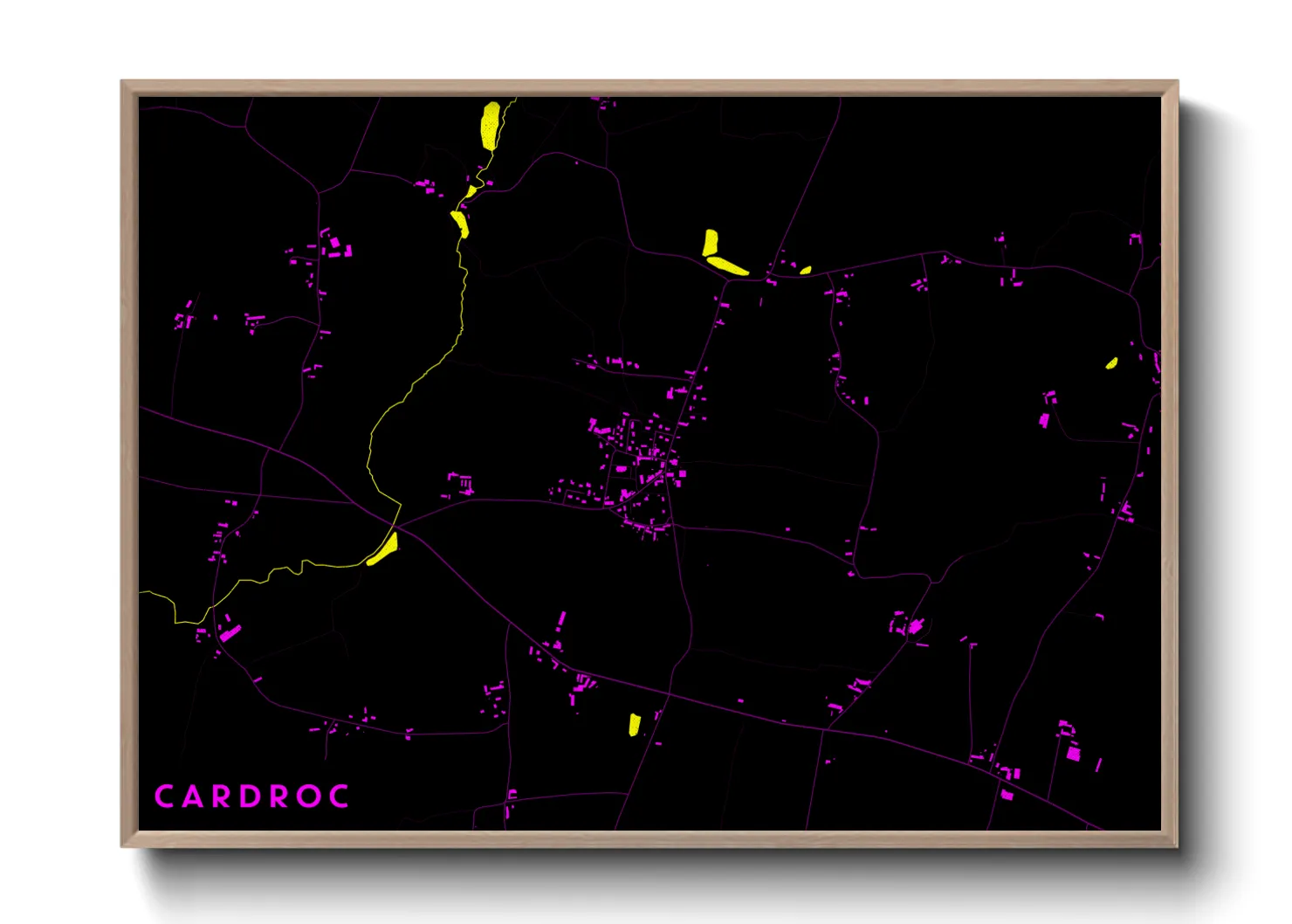 Une affiche de carte sur Cardroc