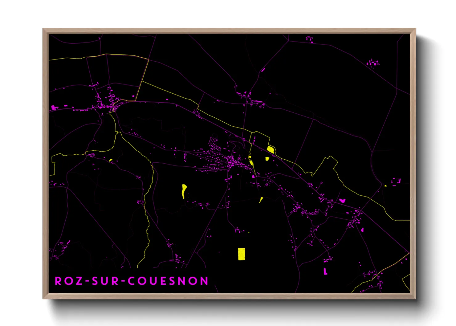 Une affiche de carte sur Roz-sur-Couesnon
