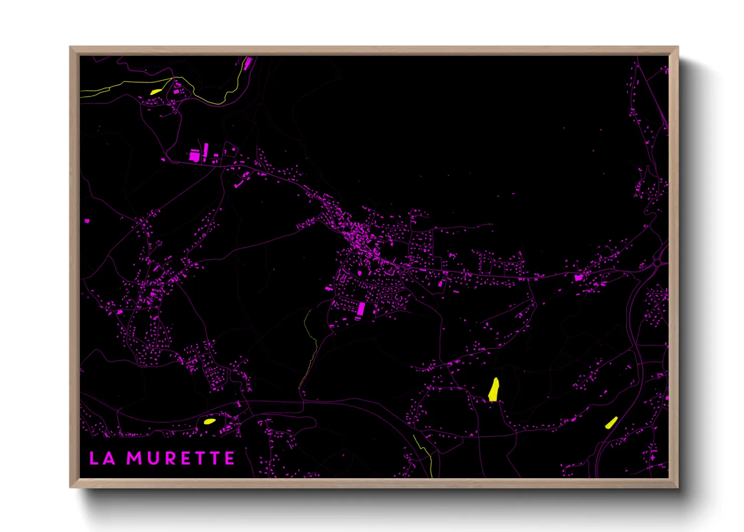 Une affiche de carte sur La Murette