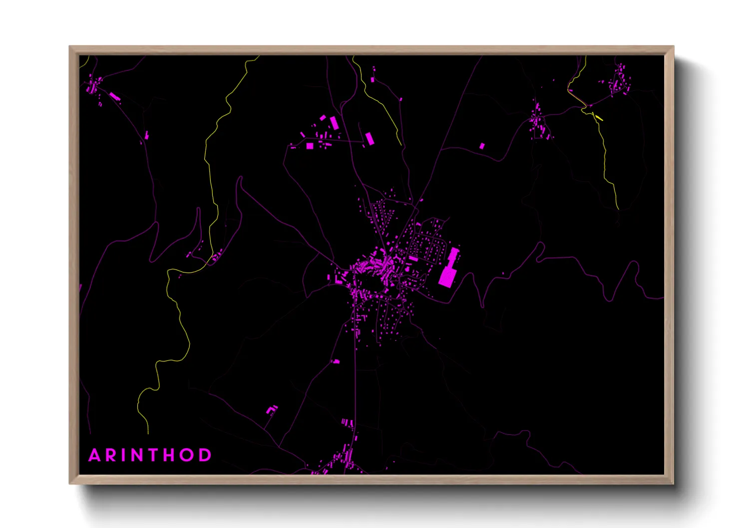 Une affiche de carte sur Arinthod