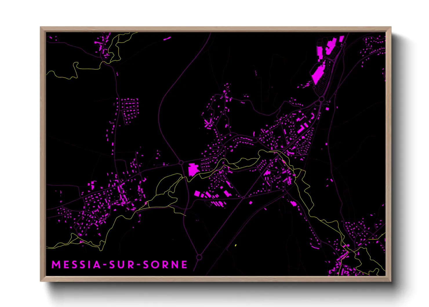 Une affiche de carte sur Messia-sur-Sorne