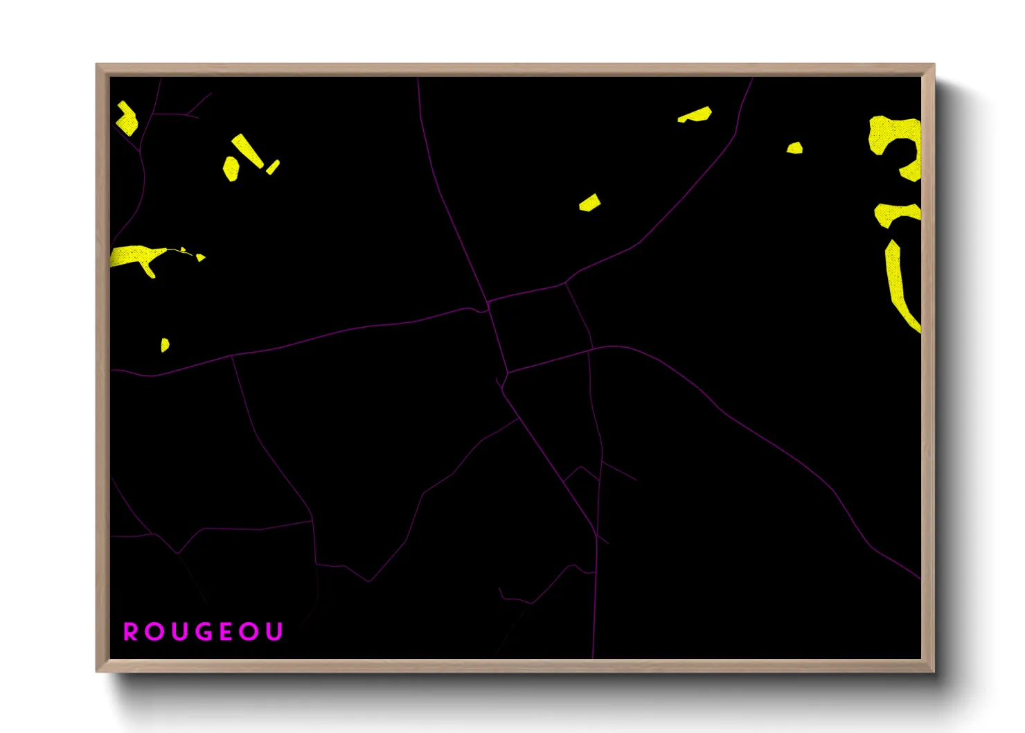 Une affiche de carte sur Rougeou